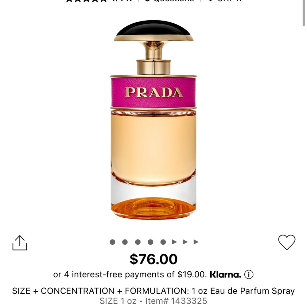 Prada candy unopened in box